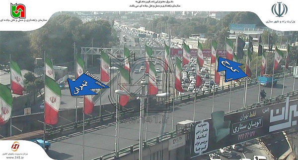 ترافیک در ازادراه تهران ـ کرج